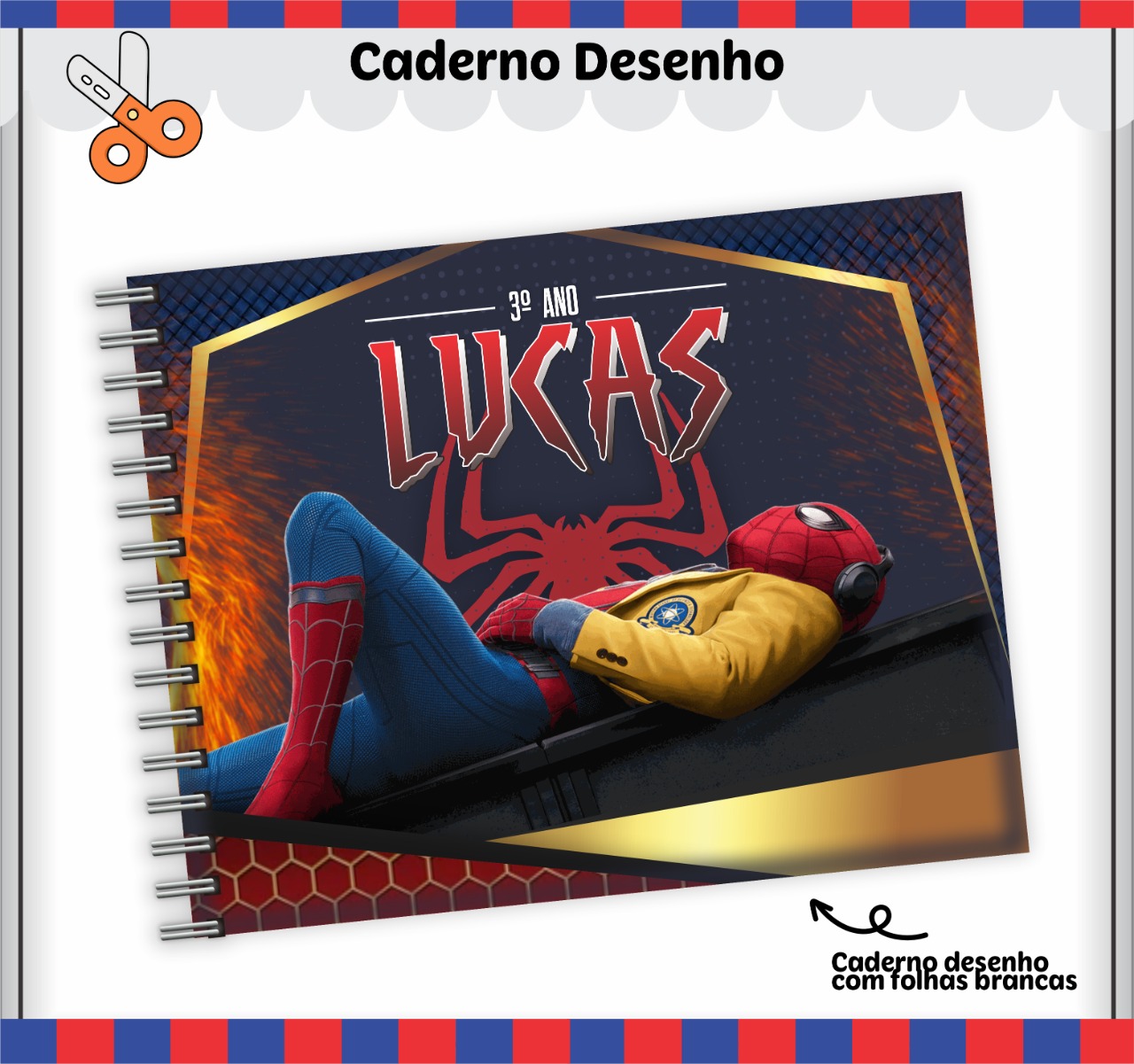 Caderno Homem Aranha